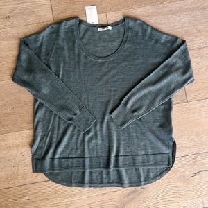Madewell Sage Green Knit Top